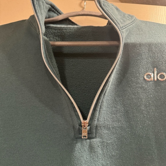 ALO Yoga Accolade 1/4 zip pullover winter ivy - Picture 8 of 8